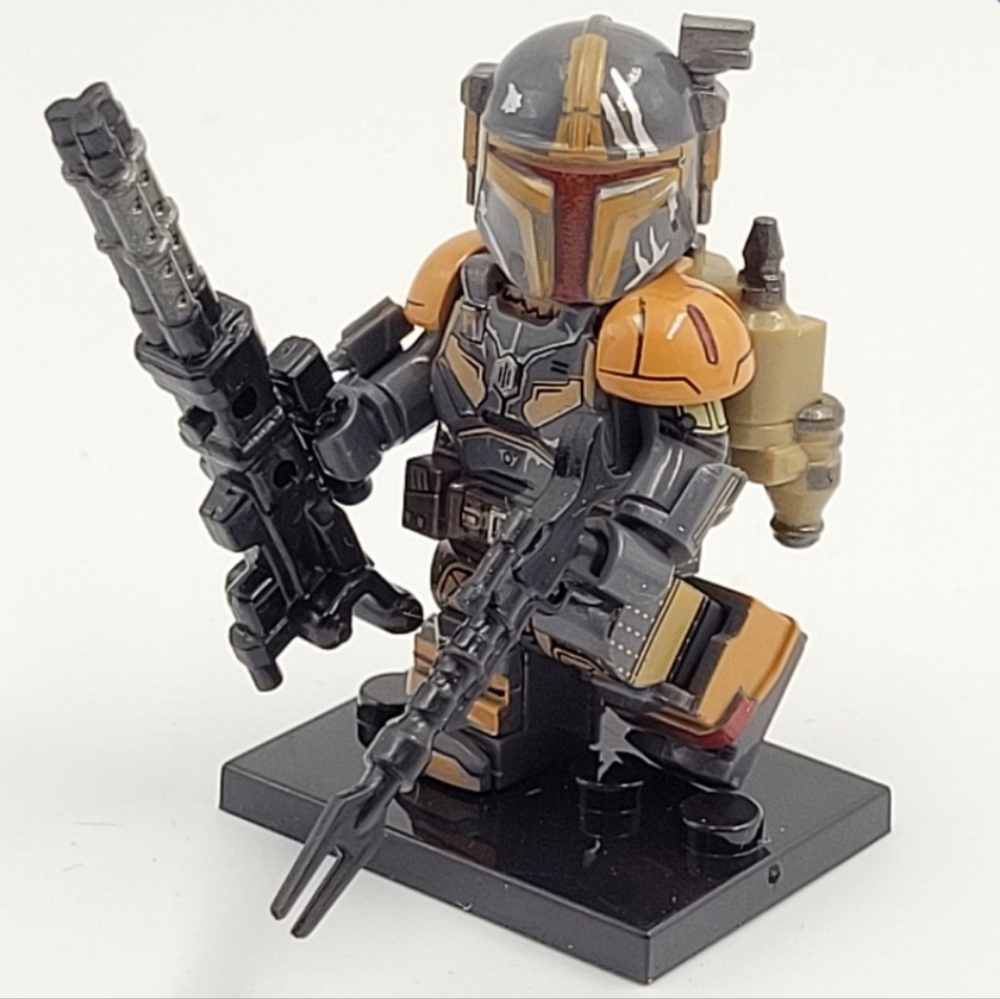 Heavy Infantry Trooper Armored Star Wars Mandalorian Grey Custom Lego Disney